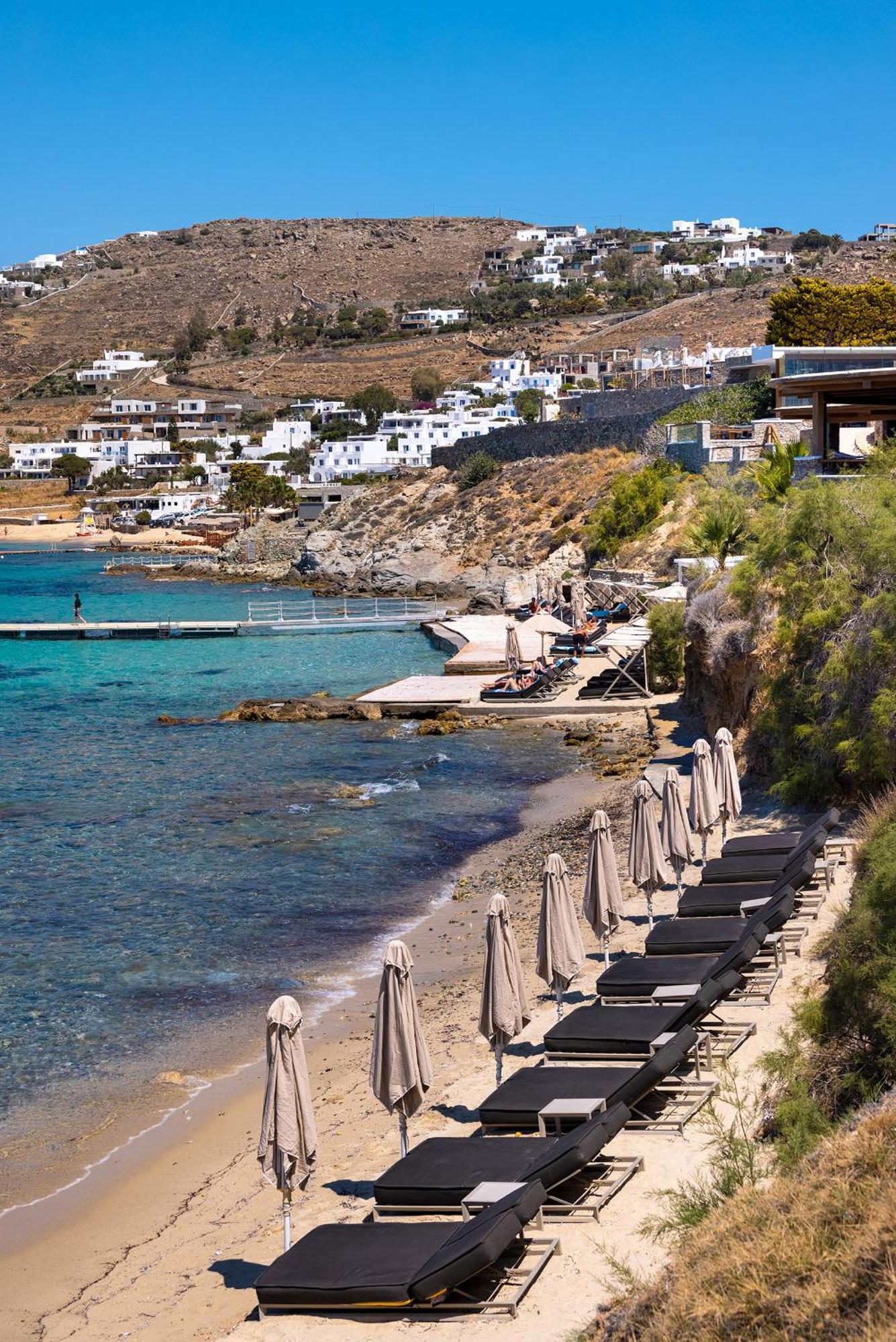 Saint John Hotel Villas & Spa Agios Ioannis Diakoftis Exterior foto A beach in Mykonos